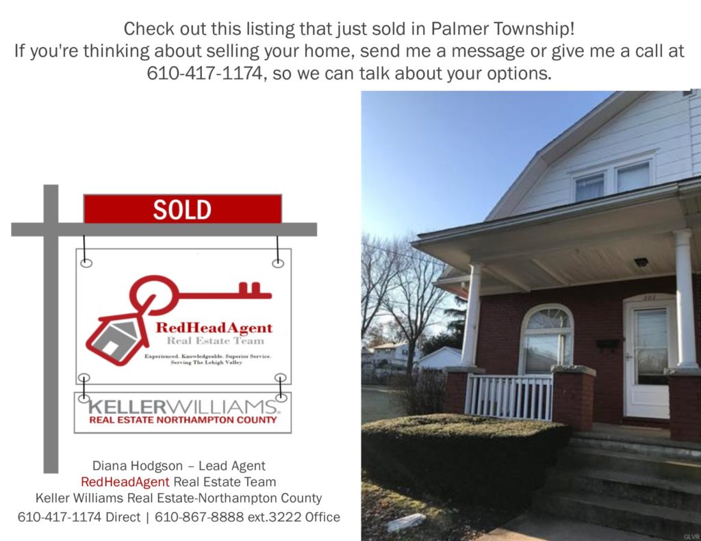 RedHeadAgent Real Estate Team Just Sold Palmer Township
